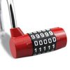 SISAV 5 Digit Combination Lock,Gym Padlock,Replaceable Combination Lock,Suitable for School Lockers,Tool Boxes,Fences,Red(1 Pack)