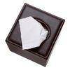 BTSKY PU Leather Household Office Rectangular Tissue Paper Holder Box Cover Case Napkin Holder (Brown Cube)