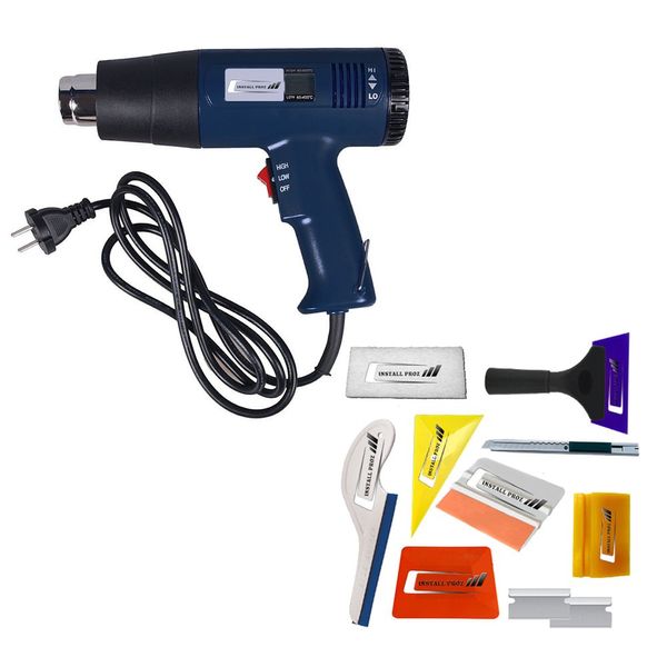 Install Proz 1800W Industrial Heat Gun With Digital Temperature Gauge ((2 attachments and Tint Tool Kit))