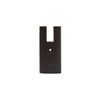 FHC R4SEC12MB 4 Square Door Rail End Cap Matte Black Finish