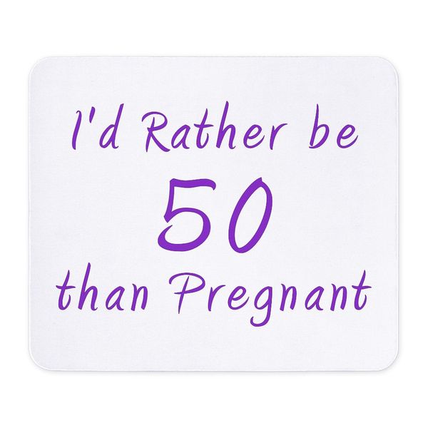 CafePress Rather Be 50 Than Mousepad Non-slip Rubber Gaming Mousepad