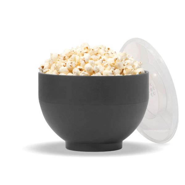 Microwave Silicone Personal Popcorn Popper Maker | | Collapsible Bowl w/Built...