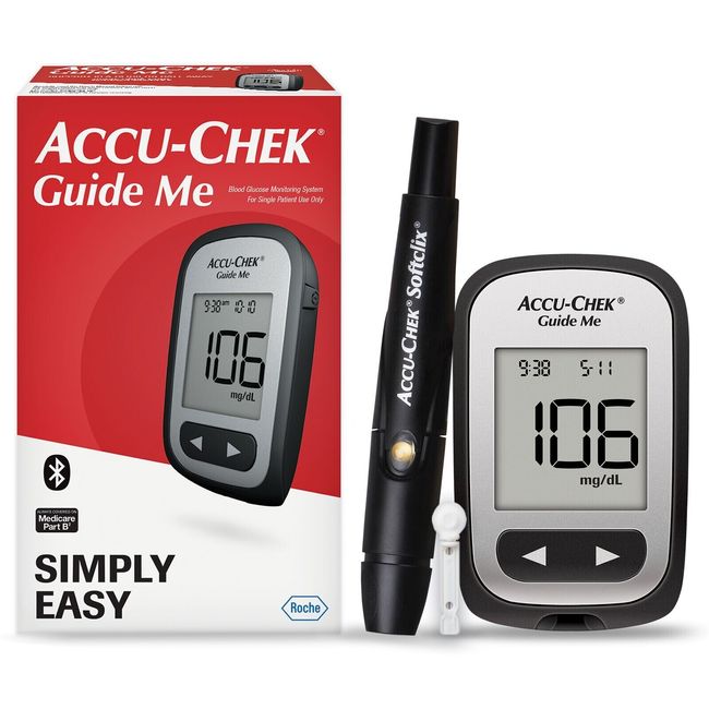 Accu-Chek Guide Me Meter Diabetes Kit with Softclix Lancing *Free Shipping*