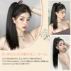 Cute Princess Ponytail Wig, 1 Piece, Straight, Long, Extension, Twin Tails, Women's, Point Wig, Natural, Lolita, Ribbon Included