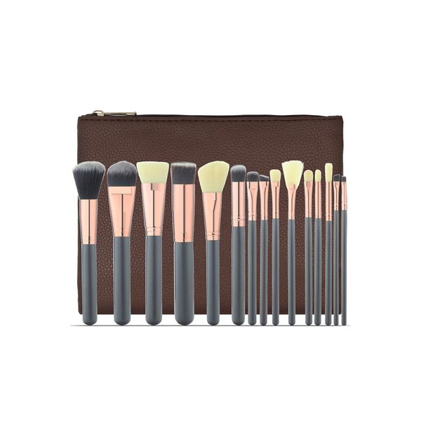 15'li Profesyonel Fırça Seti & Çanta - 15 Pcs Professional Brush Set & Bag