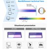 JM 3 Pack Square Reading Glasses, Blue Light Blocking Computer Reader for women men +1.5