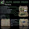 Large Tactical Molle Admin Pouch with Morale Patch and Paracord Tether Super HD