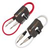 2 x 6.35mm 1/4" Stereo TRS Jack Lead/Balanced Signal Audio Patch Cable / 2 Pack 1m Red/White