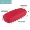 LAGO TERRA Protective Easy-Open Hard Shell Glasses Case - Pink