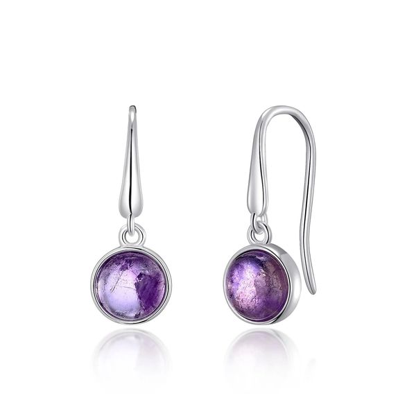 Philip Jones Amethyst Drop Earrings