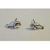 TINY 5x11mm Sterling Silver Manatee Stud Studs Earrings! Very cute!