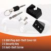 WIKIBB OBD II Port Lock Aluminum Anti-Theft OBD Locking Cap