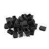 Sourcingmap Rectangle Cover Tube Inserts End Blanking Cap 20mmx30mm 50 Pcs Black