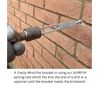 1pc Surefix Adjustable Rise & Fall Gutter Bracket, Adjustable Height in Metal Construction