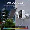 4MP Solar Wireless 2K Color Night Vision CCTV Security Camera WIFI 2-Way Audio
