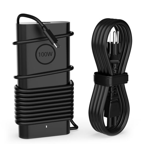 GVKRLXZ 100W USB C PD3.0 Fast AI Laptop Charger Compatible with Dell Pro 14 13 16 Plus 2-in-1 / Dell Pro Rugged 14 13 Premium PA14250 PB16250 PA13250 Business Notebook AI PC Computer Power Adapter