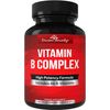 Divine Bounty Super B Complex Vitamins Supplement - 90 Veg Caps - EXP 2/27