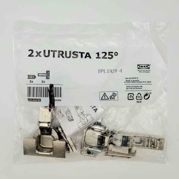 5x (2packs) Sektion Cabinet Hinge IKEA UTRUSTA Hinge, 125 °