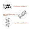 uxcell 5pcs Compression Spring Wire Diameter 0.016" Outer Diameter 0.12" Free Length 0.59" 304 Stainless Steel Coil Mechanical Compression Spring Silver