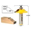 Yonico 12130 1-3/4-Inch Diameter Raised Panel Router Bit 1/2-Inch Shank