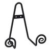 TRIPAR Decorative Scroll Rack, Large Black Display (4.5 Inch Depth) - Functions as Wall Rack or Tabletop Easel - Lightweight and Durable - Showcase Beautiful Plates, China, Artwork and More
