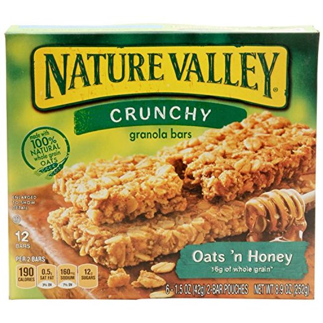 Nature Valley Granola Bars, Oats 'N Honey, Crunchy - 12 pack, 1.49 oz