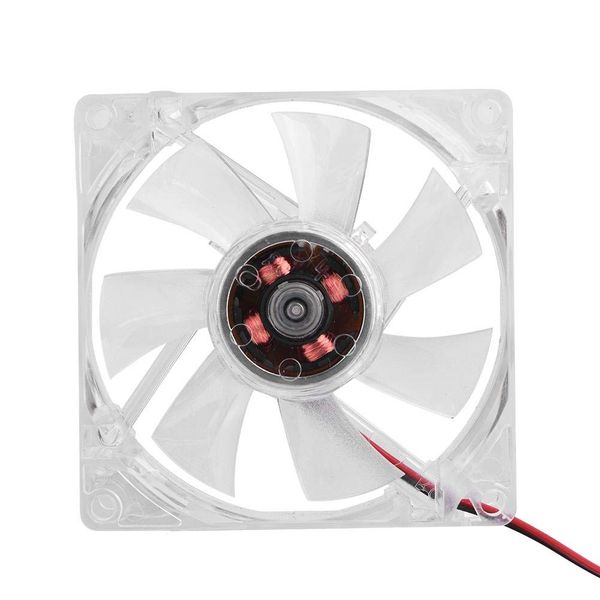 4Pin Mute PC Case Cooling Fan, 80mm LED Light 12V Computer Cooler, for Computer Case Cooling(Blue)