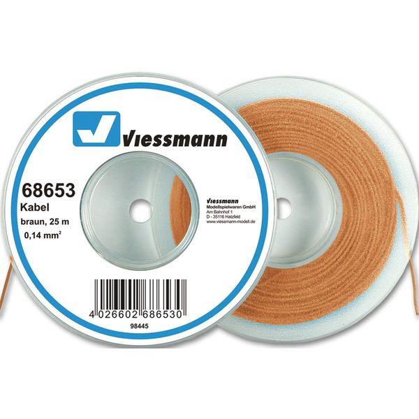 VIESSMANN 68653 Cable Ring, Wire, 25 m, 0.14 mm², Brown