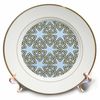 3dRose 8 inch Porcelain Plate - Triquetra Celtic Knot Interlaced With A Circle Pattern Vector Art - Celtic Knot Pattern