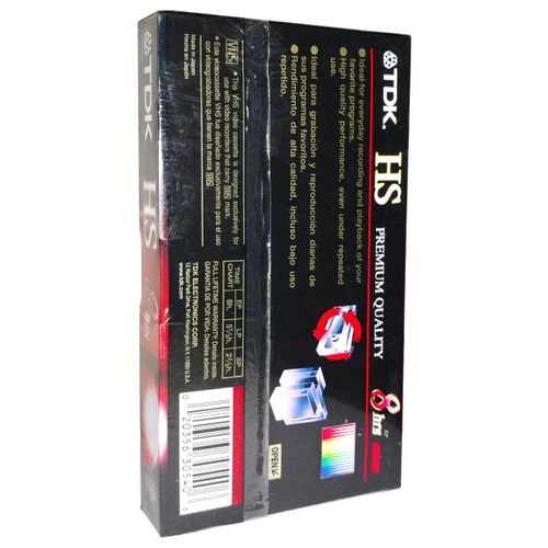 3 Pk - TDK Premium Quality HS 8 Hour T-160 Blank VHS Cassette Tapes