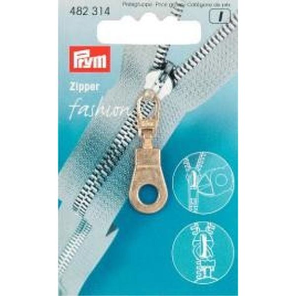 Prym Zipper Ring, Brass, Öse, goldfarbig, 1 Stück