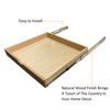 (W)30 x (D)21 Soft-Close Cabinet Shelf Pull-Out Wood Drawer Storage / Side Mount