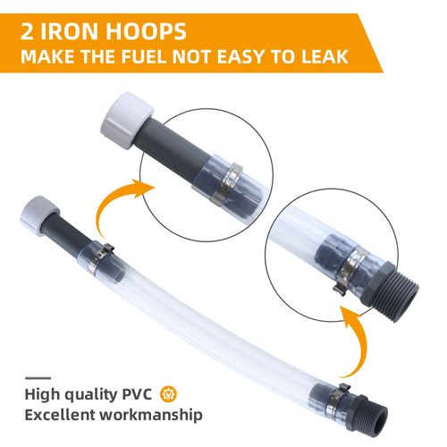 Mapleza Racing Fuel Jug Hose - Gas Can Spout for 5 Gallon with Upgraded Filter Design - Pack of 2