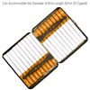 CaLeQi Cigarette Case Holds 20,Tiger Golde