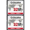 Cloudisk 2Pack Compact Flash Card (32GB)