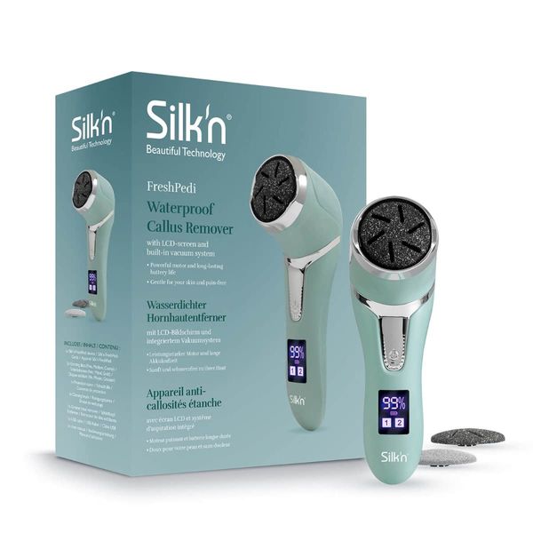 Silk'n Silk`n FreshPedi mint - elektrischer Hornhautentferner, wasserdicht, mit Vakuumsystem