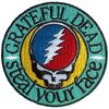 Grateful Dead Steal Your Face Woven Emblem Iron On Patch (One Size) (Multicoloured)