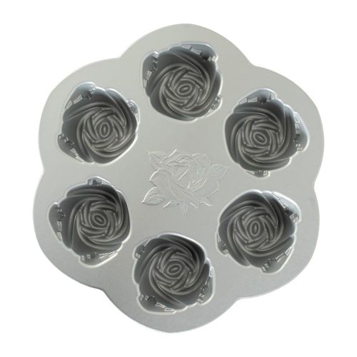 Nordic Ware Rosebud Baking Pan, 2-1/4 Cup Capacity, Copper