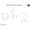 Billet Fuel Sump -12 ORB Single Outlet by Motion Raceworks 27-160