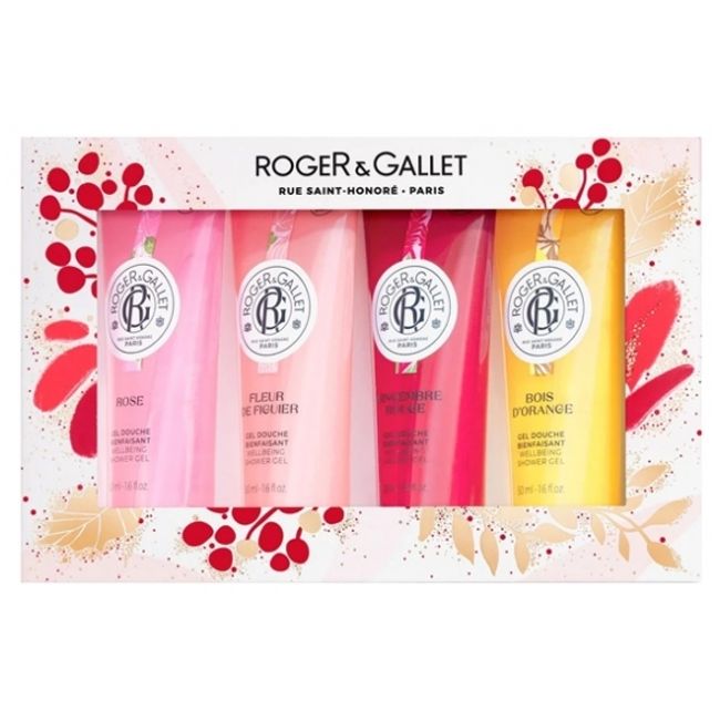 ROGER &amp; GALLET Flagrant Shower Gel Collection 50mlx4 Present Gift Christmas Christmas Present Holiday Gift Small Present Small Gift Reward Thank You