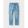 Name it kids Boys Nkmsilas Tap Cargo Jeans 6650-Az Noos, Light blue (light blue denim), 140