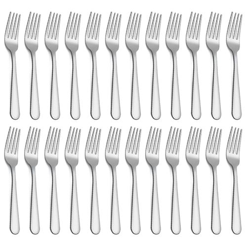 Forks Set of 24 Piece, Stainless Steel Dinner Forks Table Forks, Mirror Polishing Cutlery Forks Set Pack of 24,Dishwasher Safe (7.1 inch, 18cm)