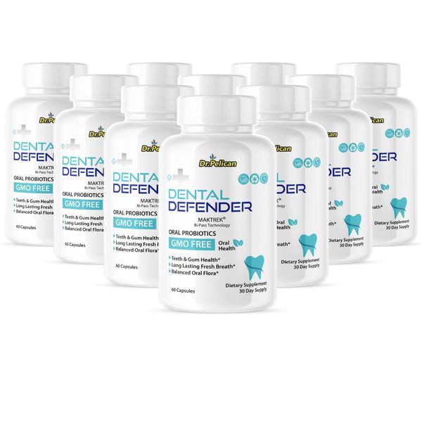 Dental Defender- Oral Support- 10 Bottles- 600 Capsules