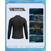 Seaskin Mens Wetsuit Tops 2mm Front Zipper