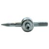 4-Way Tire Valve Core Remover Tool & Stem Installation With 4 Valve Cores Kit