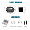Runleader RL-BI001-1 DC 12V 24V Lead Acid Battery Indicator, Programmable Working Parameters, Waterproof Design.