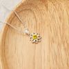 Philip Jones Daisy Necklace Created with Zircondia® Crystals
