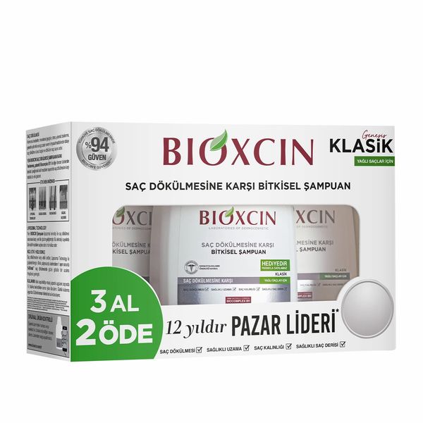 Bioxcin Genesis 3 Al 2 Öde Yağlı Saçlar İçin Şampuan (3 x 300 mL)