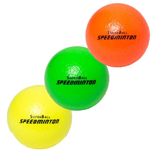 Speedminton® Superball Pack of 3 Diameter 9 cm
