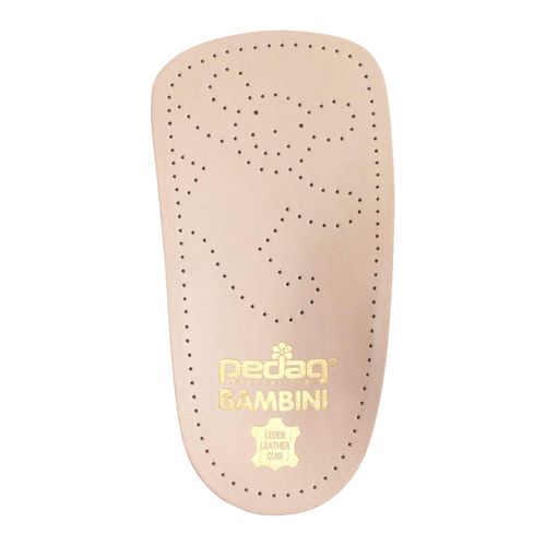 Pedag Bambini, German Made 3/4 Children's Orthotic Insole, Vegetable Tanned Leather, Size Big Kid 4/5L, EU 34-35